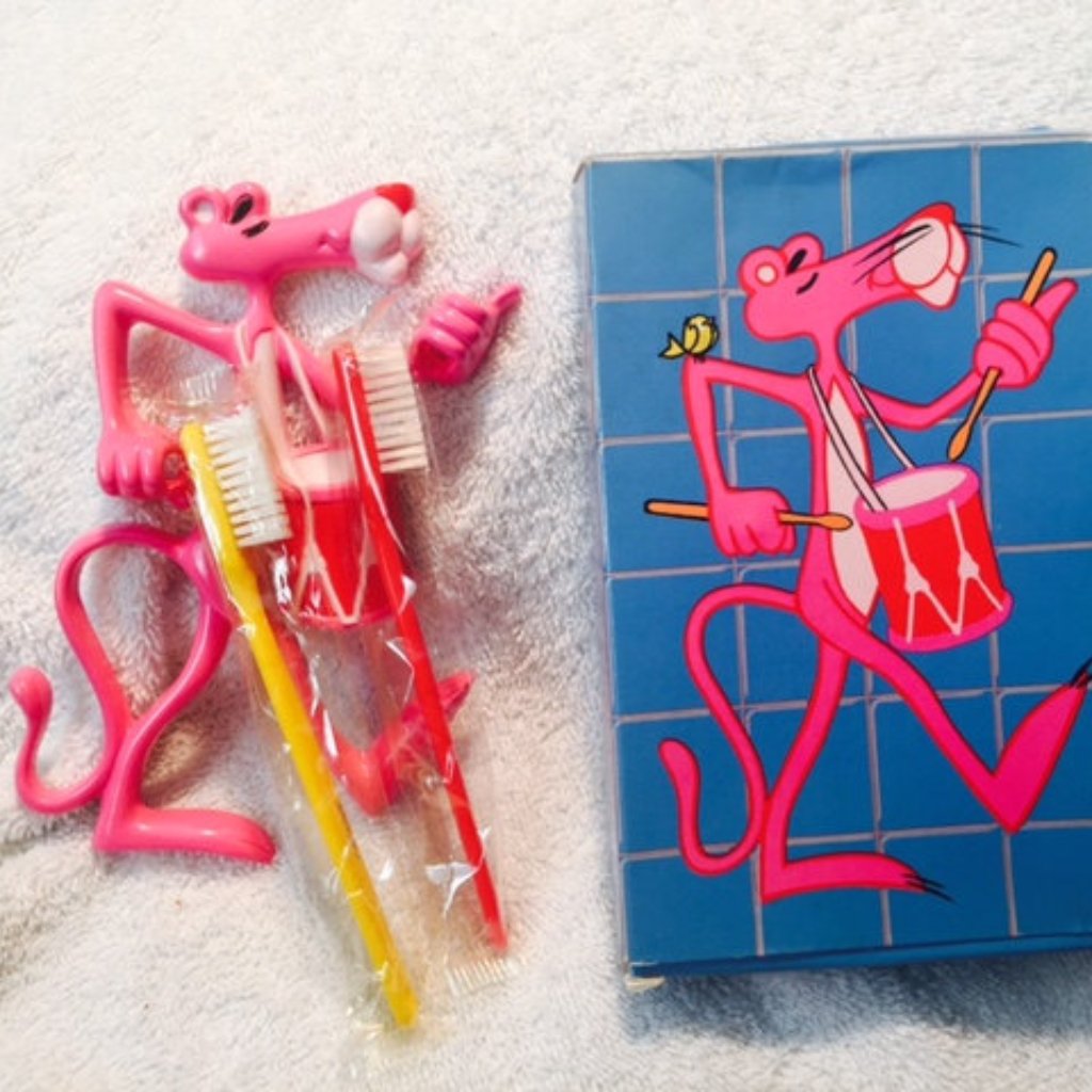 Vintage Avon The Pink Panther Toothbrush  Holder